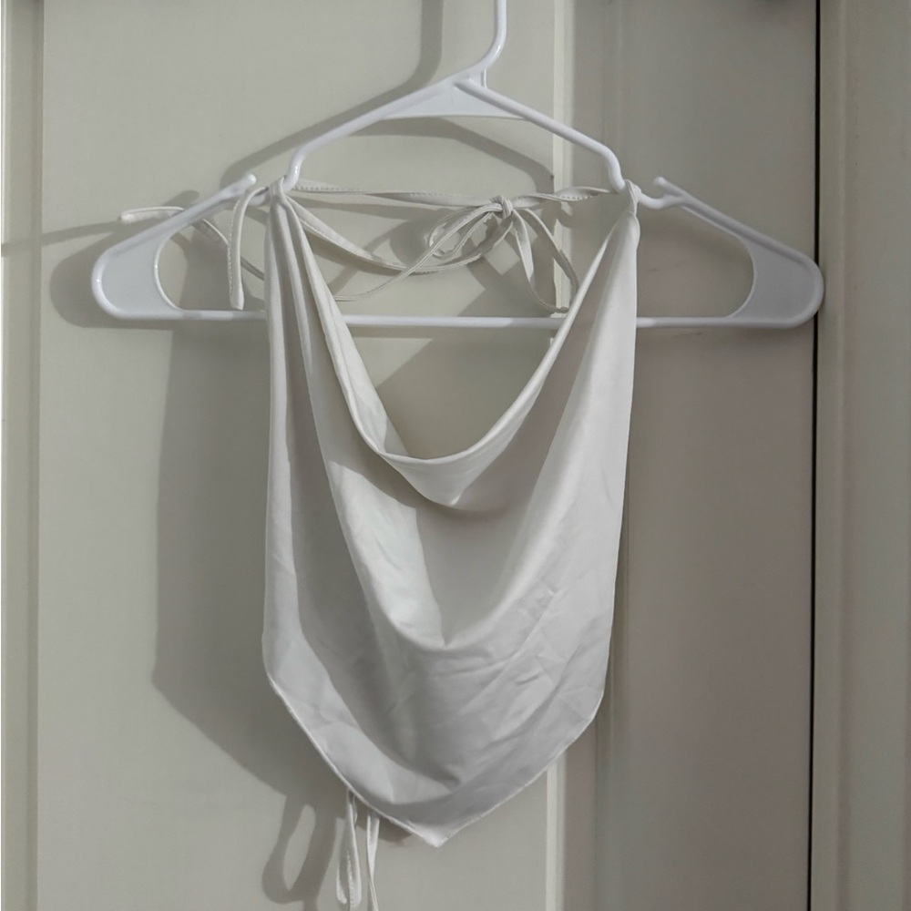 White Halter Top